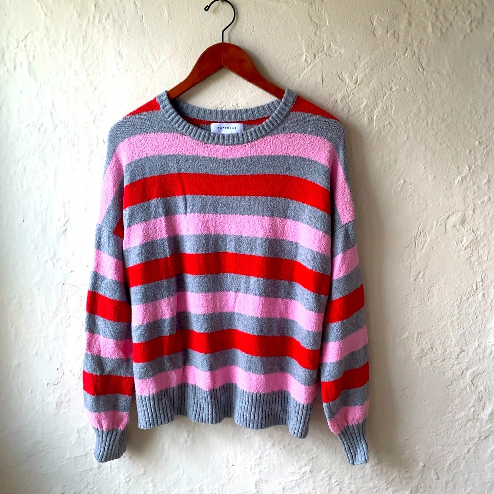POPSUGAR Cozy Striped Sweater